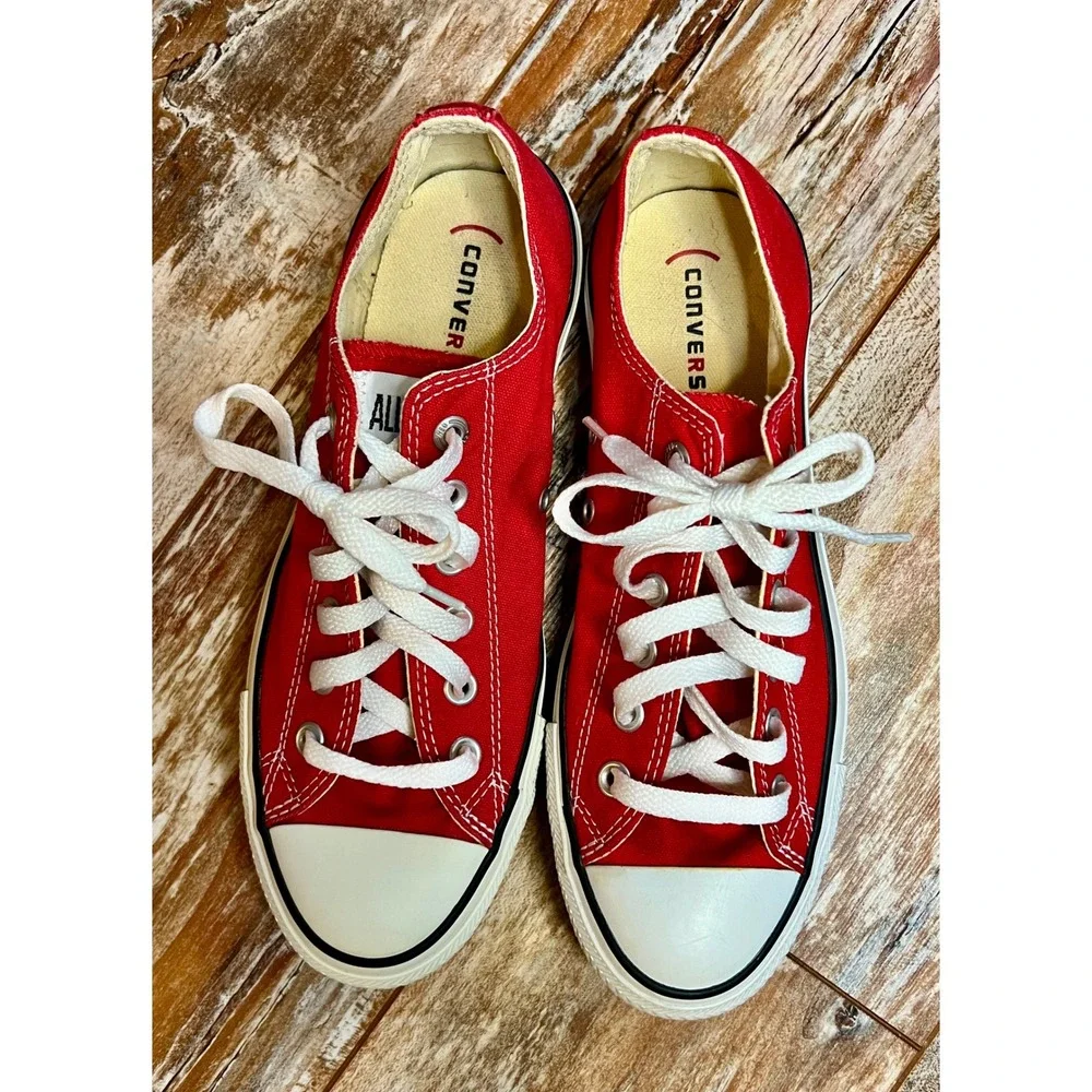 Converse Chuck Taylor All Star Low Red Product Mens 7.5 Womens 9.5
